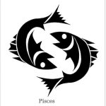CafePress Pisces Zodiac Astrology Tattoo Rectangle Sticker Rectangle Bumper Sticker Car Decal - Pisces Car Accessories for men
