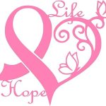 Cancer Awareness Ribbon Heart Butterfly Vine - Life Hope Decal by UR Impressions Vinyl Sticker for Cars Trucks SUV Motorcycles Window Graphics|Pink|6.4 X 5.5 inch - Cancer Car Accessories for men