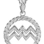 Astrology Jewelry - Aquarius Necklace for men