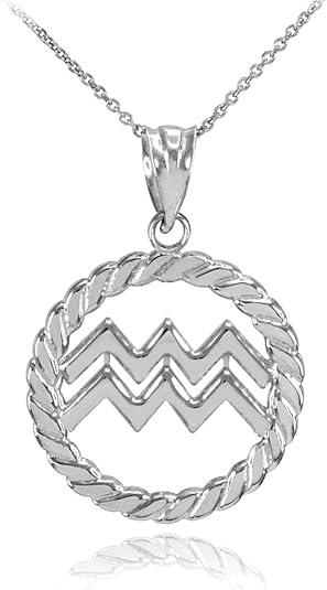 Astrology Jewelry - Aquarius Necklace for men