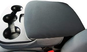 Car Console Covers Plus Made in USA Designed for Ram Classic and All Bucket Seat Models 2014-2025 Neoprene Auto Armrest Center Console Cover Gray - Aries Car Seat Cover for men