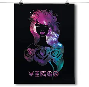 Inspired Posters - Cosmic Zodiac - Virgo Decorative Wall Art Poster - Modern Home Decor - Motivational Posters - UV Print 8x10 Poster - Virgo Poster for men