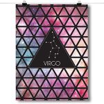 Inspired Posters - Zodiac Constellation - Virgo Decorative Wall Art Poster - Modern Home Decor - Motivational Posters - UV Print 8x10 Poster - Virgo Poster for men