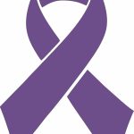 Cancer Angel Awareness Ribbon - Die Cut Vinyl Window Decal/Sticker for Car/Truck (Purple) - Cancer Car Accessories for men
