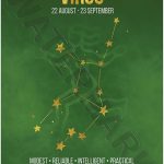 Wee Blue Coo LTD Zodiac Star Sign Birthday Astrology Virgo Wall Art Print F12X11661 - Virgo Poster for men