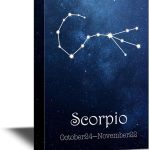 wall26 - 12 Zodiac Signs Constellation Canvas Wall Art - Scorpio - Gallery Wrap Modern Home Art | Ready to Hang - 16x24 inches - Scorpio Canvas for men