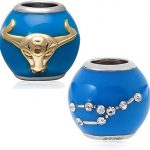 Zodiac Sign Enamel Beads Authentic 925 Sterling Silver Charms for Charms Bracelet - Taurus for men
