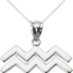 Astrology Jewelry - Aquarius Necklace for men