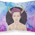 Caroline's Treasures BB7318PILLOWCASE Taurus Zodiac Sign Fabric Standard Pillowcase Lightweight Super Soft Easy Care Decorative Artwork Pillowcase, Standard - Taurus Pillow for men