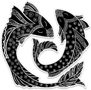 Pisces - Vinyl Sticker Waterproof Decal - Pisces Car Accessories for men