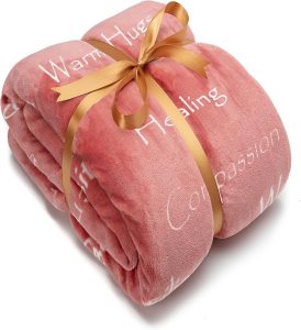 Chanasya Healing Warm Hugs Gift Throw Blanket - Sympathy Gift Breast Cancer Chemo Survivor Get Well Caring Gifts - Comfort Pink Gift Blanket for Love Support Women Grandma Friend - Rosetan - Gemini Blanket for men