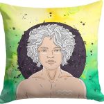 Caroline's Treasures BB7315PW1414 Aquarius Zodiac Sign Fabric Decorative Pillow Machine Washable, Indoor Outdoor Decorative Pillow for Couch, Bed or Patio, 14Hx14W - Aquarius Pillow for men