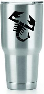 Scorpio Scorpion Vinyl Decals Stickers (2 Pack!!!) | Tumbler Coffee and Insulated Cups | Decals Only! Cup not Included! | 2-3 X 2.7 inch Black Decals | KCD1557 - Scorpio Sticker for men