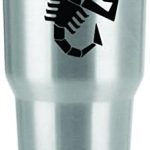 Scorpio Scorpion Vinyl Decals Stickers (2 Pack!!!) | Tumbler Coffee and Insulated Cups | Decals Only! Cup not Included! | 2-3 X 2.7 inch Black Decals | KCD1557 - Scorpio Sticker for men