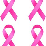 Rogue River Tactical 4 Pack Best Large Pink Ribbon Support Breast Cancer Awareness Survivor Auto Decal Bumper Sticker Vinyl for Car Truck Van RV SUV Boat Window Women Mom Grandmother (4 Pack) - Cancer Car Accessories for men