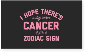CafePress When Cancer is Just A Zodiac Rectangle Car Bumper Magnet - Cancer Car Accessories for men