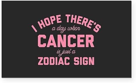 CafePress When Cancer is Just A Zodiac Rectangle Car Bumper Magnet - Cancer Car Accessories for men