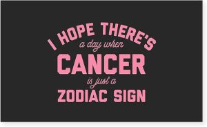 CafePress When Cancer is Just A Zodiac S Rectangle Bumper Sticker Car Decal - Cancer Car Accessories for men