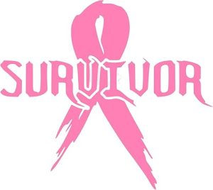 Cancer Survivor Ribbon Decal by UR Impressions Vinyl Sticker for Car Truck SUV Motorcycle Window Graphics|Pink|5.5 inch|JJURI025 - Cancer Car Accessories for men