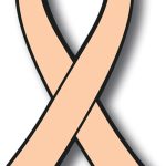 Magnet Me Up Support Uterine Cancer Awareness Peach Ribbon Magnet Decal, 3.5x7 Inches Heavy Duty Automotive Magnet for Car Truck SUV, any Magnetic Surface, Inspirational Gift for Women, Crafted in USA - Cancer Car Accessories for men