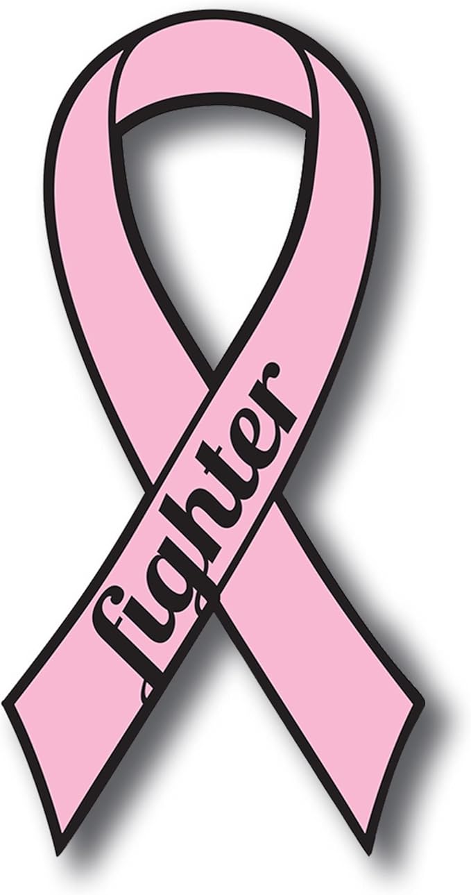 Magnet Me Up: Support Breast Cancer Fighter Pink Ribbon Magnet Decal - 3.5x7 Inches, Heavy-Duty Automotive Magnet for Car, Truck, SUV - Show Your Support and Encouragement with This Magnet - Cancer Car Accessories for men