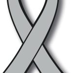 Magnet Me Up Support Brain Cancer Awareness Grey Ribbon Magnet Decal, 3.5x7 Inches Heavy Duty Automotive Magnet for Car Truck SUV, Any Magnetic Surface, Showing Support or Fundraising, Crafted in USA - Cancer Car Accessories for men