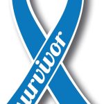 Magnet Me Up Colon Cancer Survivor Blue Ribbon Magnet Decal, 3.5x7 Inches, Automotive Magnet for Car Truck SUV, Any Magnetic Surface, Celebration of Strength, Admiring Survivors, Crafted in USA - Cancer Car Accessories for men