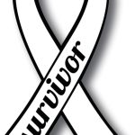 Magnet Me Up Support Lung Cancer Survivor White Ribbon Magnet Decal, 3.5x7 Inches, Heavy Duty Automotive Magnet for Car Truck SUV, Celebration of Strength, Admiring Survivors, Crafted in USA - Cancer Car Accessories for men