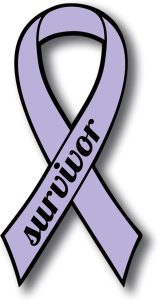 Magnet Me Up Support All Cancer Survivor Lavender Ribbon Magnet Decal, 3.5x7 Inches, Heavy Duty Automotive Magnet for Car Truck SUV, Celebration of Strength, Admiring Survivors, Crafted in USA - Cancer Car Accessories for men