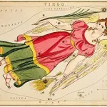 Meishe Art Virgo Poster Print Retro Vintage Horoscope Zodiac Sign Classical Constellation Planisphere Map Chart Wall Decor Astronomy Astrology History Illustration - Virgo Poster for men