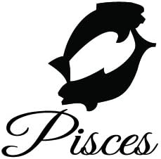 Newclew Zodiac Pisces Lucky Birth Sign Any Color Decal Notebook Car Laptop Art Vinyl Bumper Sticker DecalPisces - Pisces Car Accessories for men