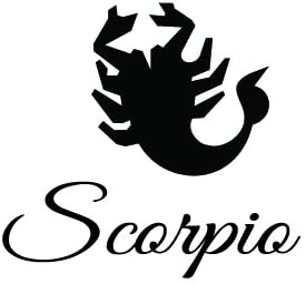 Newclew Zodiac Scorpio Lucky Birth Sign Any Color Decal Notebook Car Laptop Art Vinyl Bumper Sticker Decal - Scorpio Sticker for men