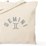 CafePress Gemini Tote Bag Natural Canvas Tote Bag, Reusable Shopping Bag - Gemini Canvas for men