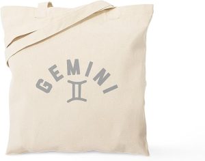 CafePress Gemini Tote Bag Natural Canvas Tote Bag, Reusable Shopping Bag - Gemini Canvas for men