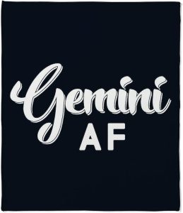 CafePress Gemini AF Throw Blanket Super Soft Fleece Plush Throw Blanket, 60"x50" - Gemini Blanket for men