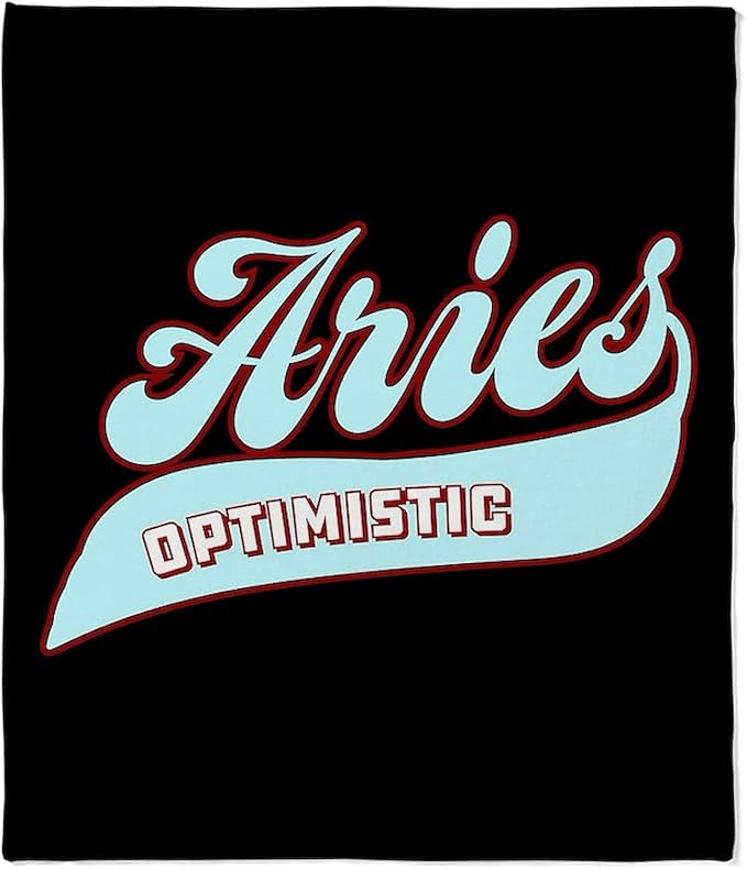 CafePress Aries Optimistic Throw Blanket Super Soft Fleece Plush Throw Blanket, 60"x50" - Aries Blanket for men