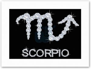 Wee Blue Coo DIAMOND ZODIAC BLING HOROSCOPE SCORPIO Canvas art Prints - Scorpio Canvas for men