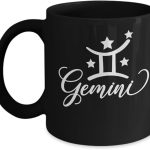 Gemini Mug, Born May 21 - June 20: Astrology Constellation Zodiac Symbol Nameplate, Displays Birthday Horoscope Sign Of Aquarius For Women, Men - Aquarius Mug for men