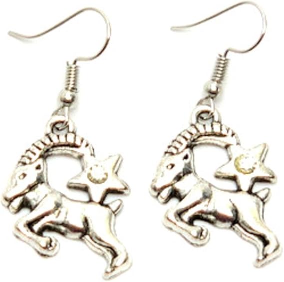 Fashion Trendy Zodiac Sign Dangle Earrings For Women / - Aries Earrings for men