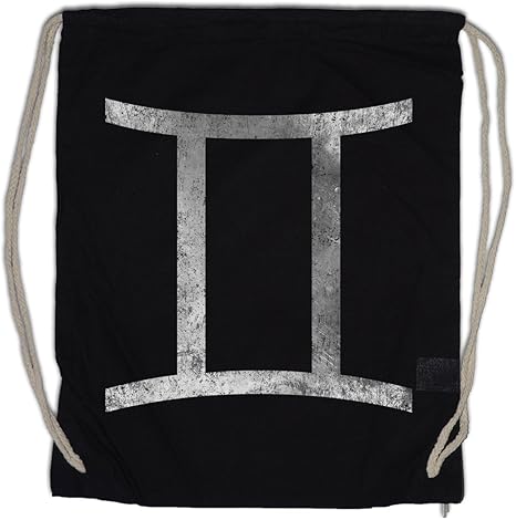 Zodiac Sign Gemini Drawstring Bag Gym Sack - Gemini Canvas for men