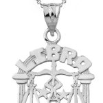 Sideways Crosses - Libra Necklace for men