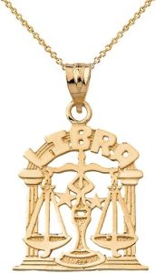 Astrology Jewelry - Libra Necklace for men