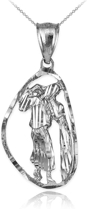 Zodiac Jewelry by LA BLINGZ - Aquarius Necklace for men