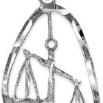 Zodiac Jewelry by LA BLINGZ - Libra Necklace for men