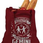 Gemini Astrology Zodiac Sign Cotton Canvas Tote Bag - Gemini Canvas for men