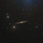NGC 5746 barred spiral galaxy in the constellation of Virgo Poster Print by Michael MillerStocktrek Images (15 x 12) - Virgo Poster for men