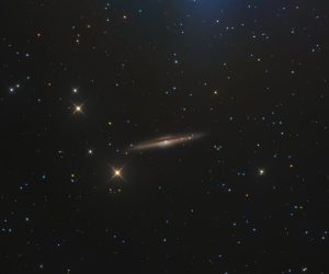 NGC 5746 barred spiral galaxy in the constellation of Virgo Poster Print by Michael MillerStocktrek Images (15 x 12) - Virgo Poster for men