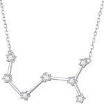 925 Sterling Silver CZ Astrology 12 Constellation Horoscope Sign Astrology Zodiac Star Necklace Birthday Jewelry for Women,18-20 inch - Scorpio Products for men