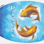 Pisces The Fish Zodiac Horoscope Automotive Car Refrigerator Locker Vinyl Euro Oval Magnet - Pisces Car Accessories for men