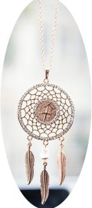 Mini Zodiac Sign Dream Catcher Car Charm Rear View Mirror Accessories, Boltz Boho Dangling Feather Tassel Bead Pendant Constellation Ornament Wall Hanging Home Decoration (1, Sagittarius) - Pisces Car Accessories for men